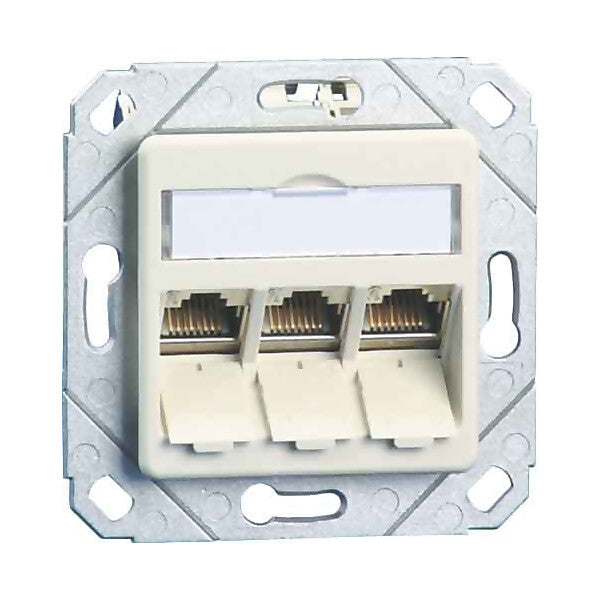 METZ CONNECT Anschlussdose C6Amodul Upk 3Port 270 Upk,rws TN C6Amod-3UPk-270rw